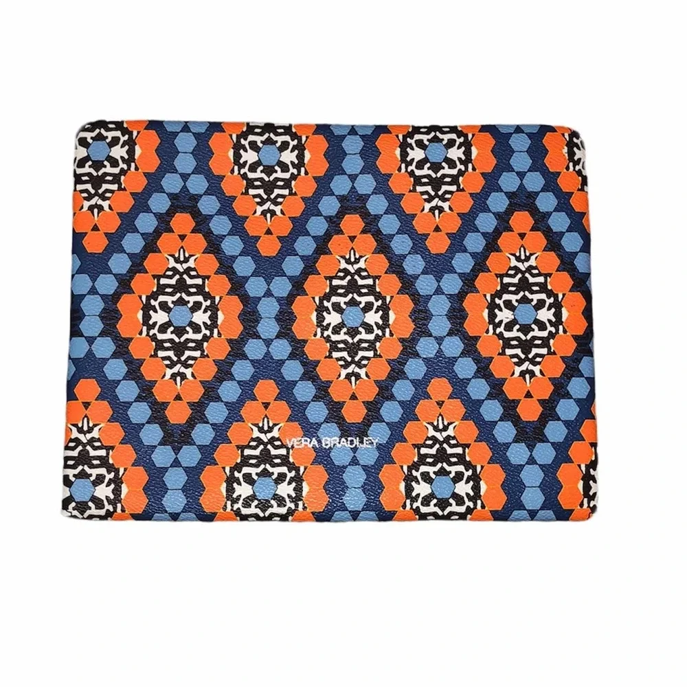 Vera Bradley Geometric Orange Clutch